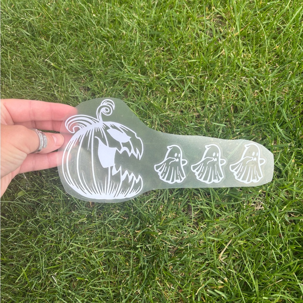 Halloween Pumpkin and Ghost Decals